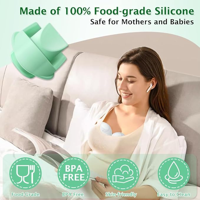 6pcs Silicone Duckbill Valves Compatible with Elvie Wearable Breast Pump, for Elvie Breast Pump Replacement Accessories, BPA Free, Same as Original