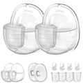 Two Full Sets Breast Pump Parts with 24mm Flange Compatible with NCVI/Nuliie/NICEGREEN Life/Zooawa S32 Breast Pump Replacement Parts,S32 Pump Parts,Extra Duckbill Valve&Diaphragm