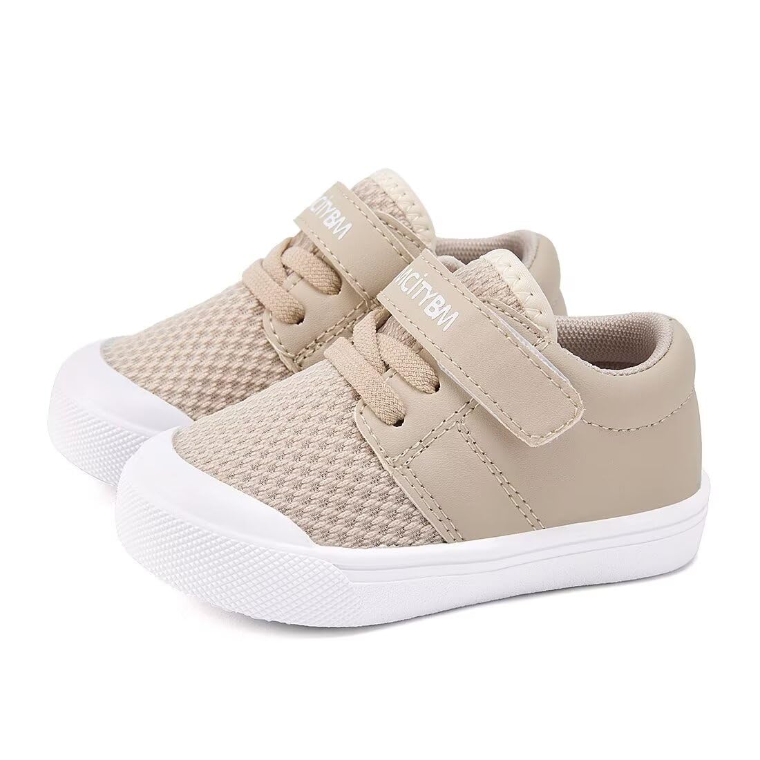 BMCiTYBM Baby Walking Shoes First Infant Sneakers Camel Size 6-12 Months