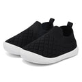 MORENDL Toddler Shoes Baby Walking Sock Shoes Non-Slip Breathable Boys & Girls Sneakers Infant Tennis Shoe Mesh Black 9-12Months