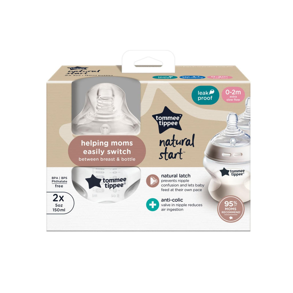Tommee Tippee Natural Start Baby Bottles, Anti-Colic, 0m+, 5oz
