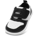STQ KIDS Toddler Wide Toe Box Barefoot Shoes Zero Drop Black White Size 5