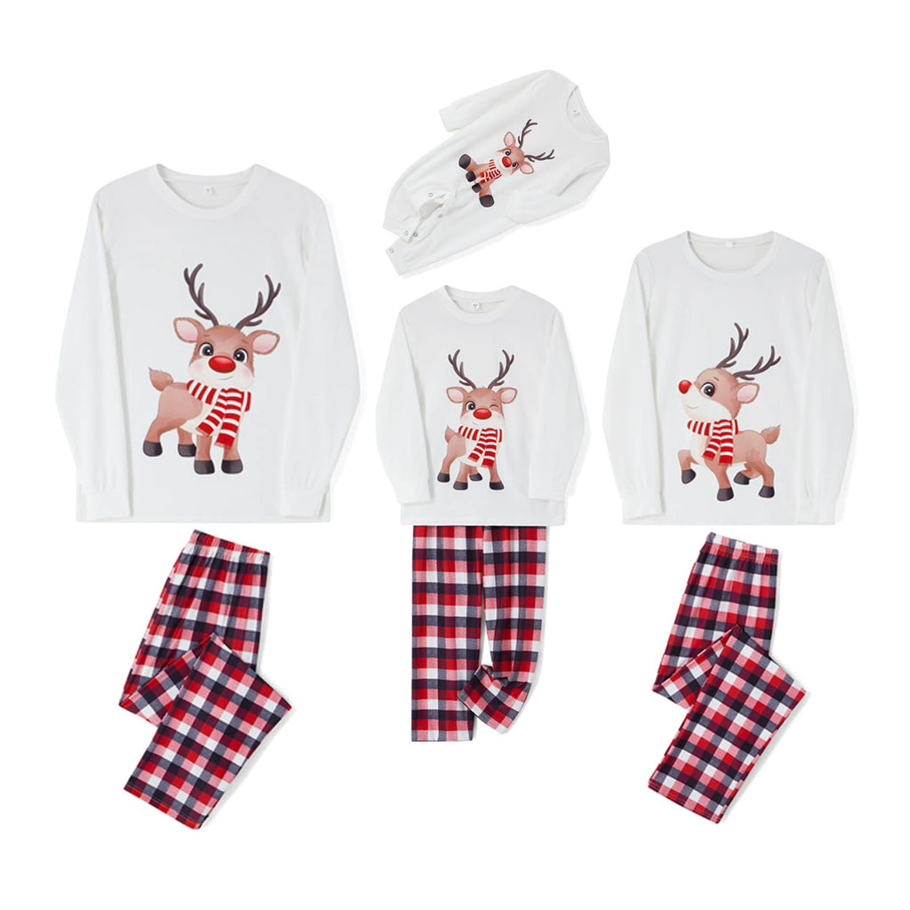 Awoscut Family Christmas Pajamas Matching Pajamas for Family, Xmas PJs Sets Holiday Sleepwear(#311, Men, 3XL)