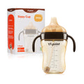 Thyseed Spill-Proof Weighted Straw Sippy Cup, Baby Transition Trainer, Soft Silicone Spout, BPA-Free, 6m+, 10 oz, 1 Pack