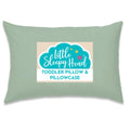 Little Sleepy Head Toddler Pillow with Cotton Pillowcase – 13x18 Kids Pillow for Ages 2–5 – Soft Hypoallergenic Toddler Bed Pillow for Travel, Daycare & Preschool – Envelope Pillowcase (Sage)