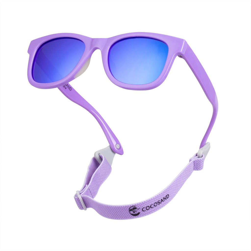 COCOSAND Flexible Polarized Baby Sunglasses with Strap & Silicone Nose Pads