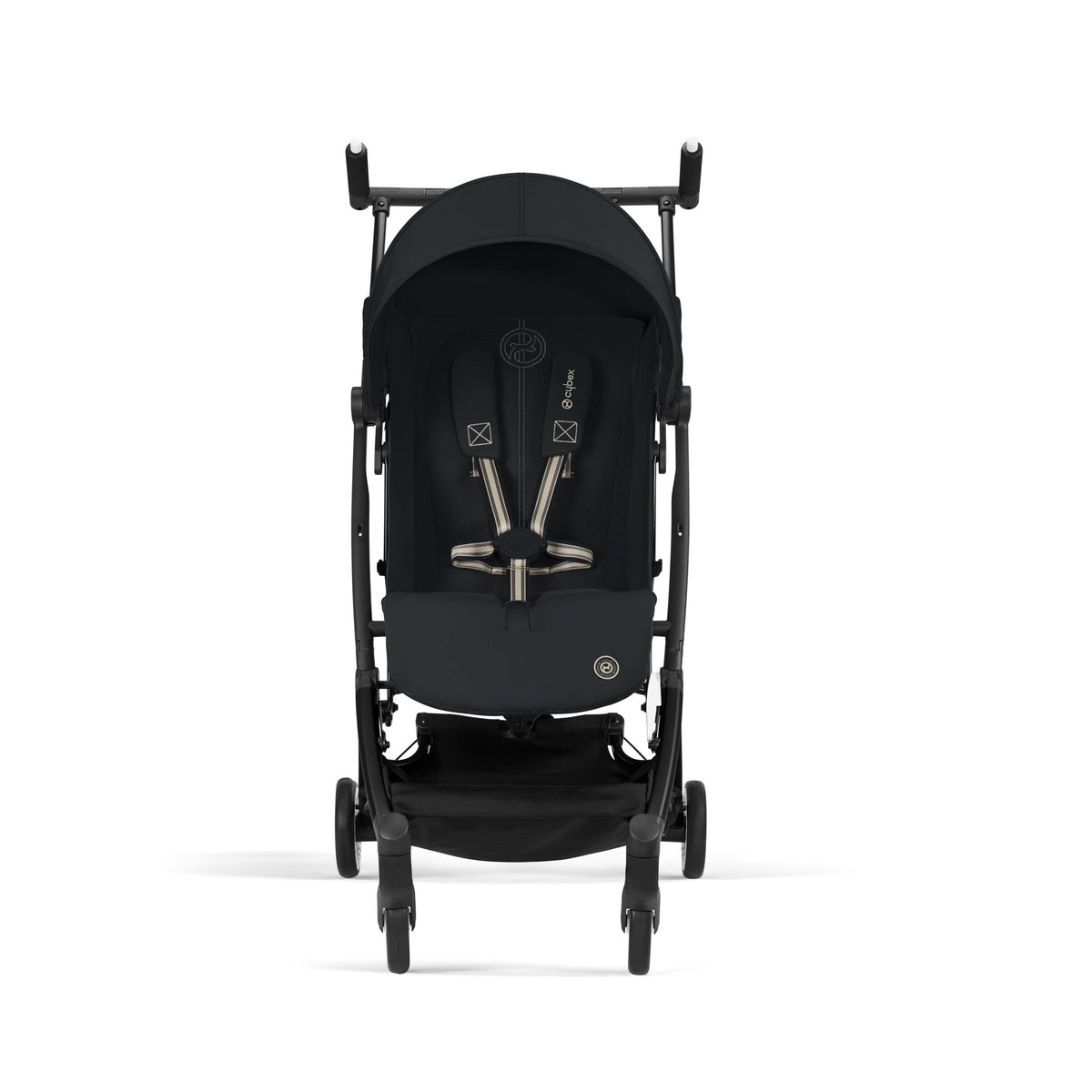 Cybex Libelle 2 Travel Baby Stroller - Lightweight Carry-On Travel Stroller for Airplane with One-Hand Recline, Compatible with CYBEX Car Seats, Magic Black