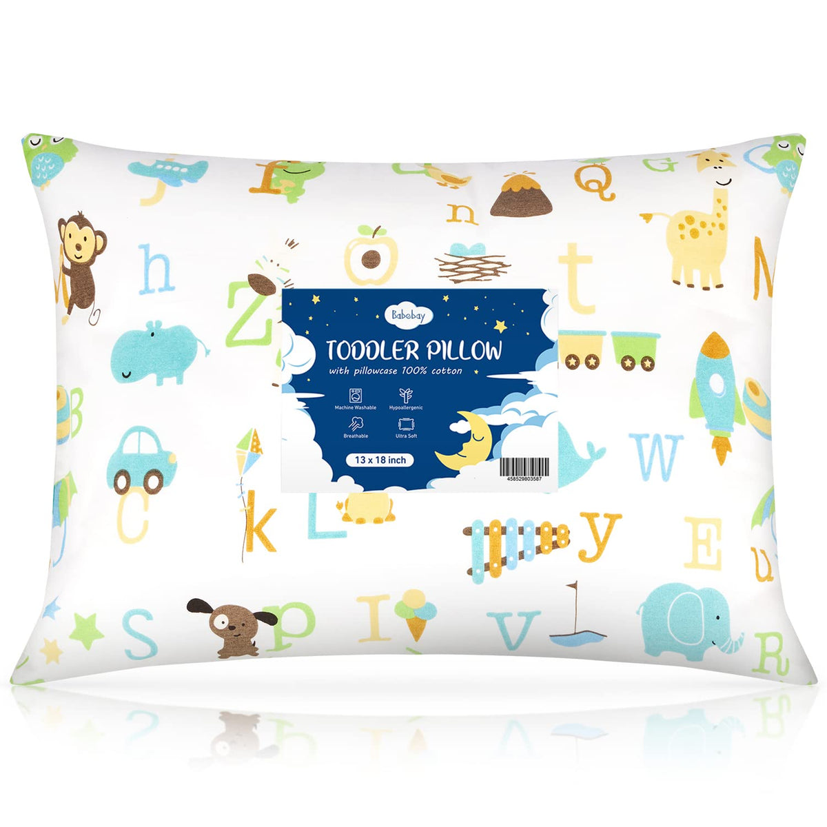 Toddler Pillow,13 x 18 Kid Pillows for Sleeping,Machine Washable Kids Pillow, Perfect for Travel,Toddlers Cot(Not Included Pillowcase)