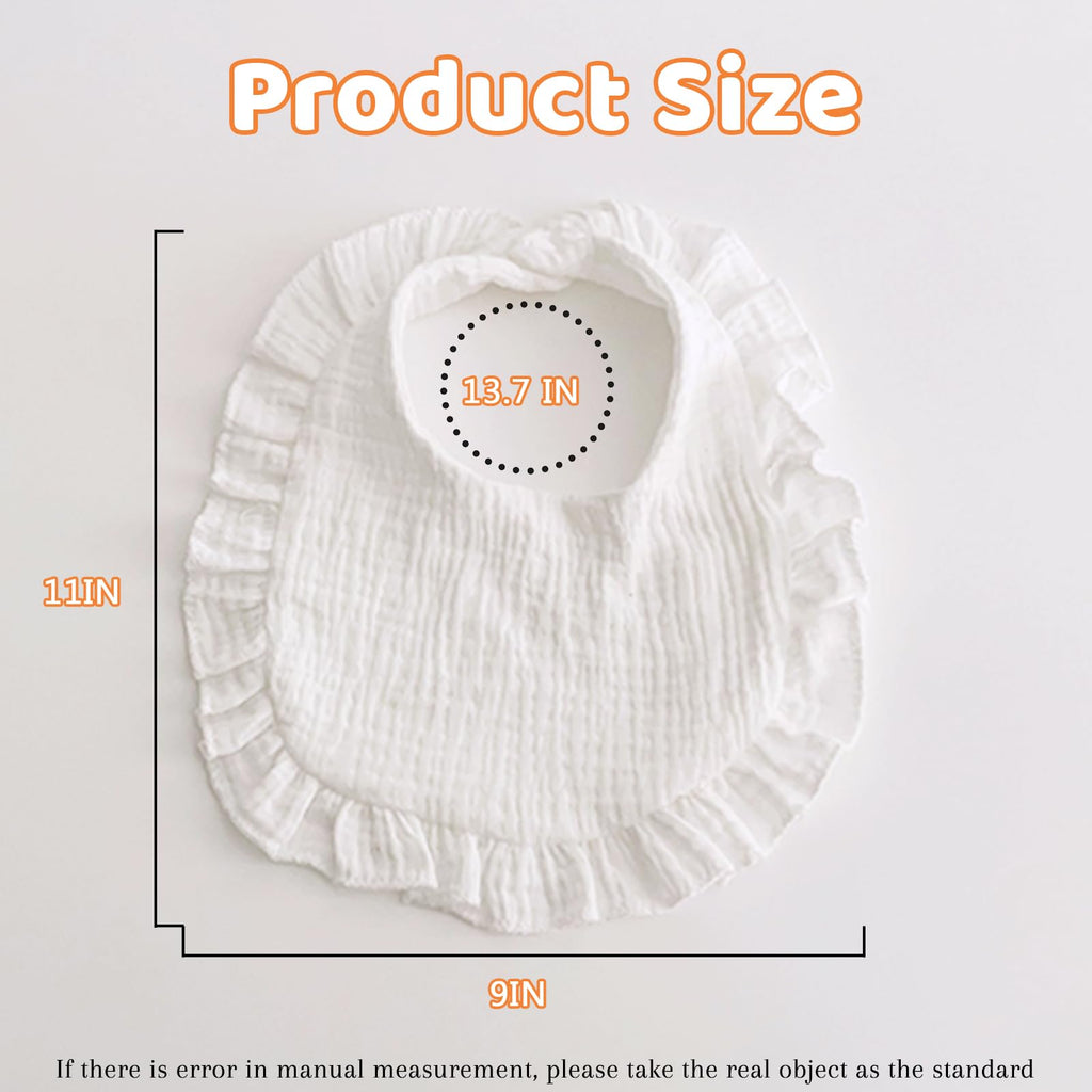 Baby Bibs Muslin Cotton Drool Teething Drooling Bibs for Baby Girl Boy