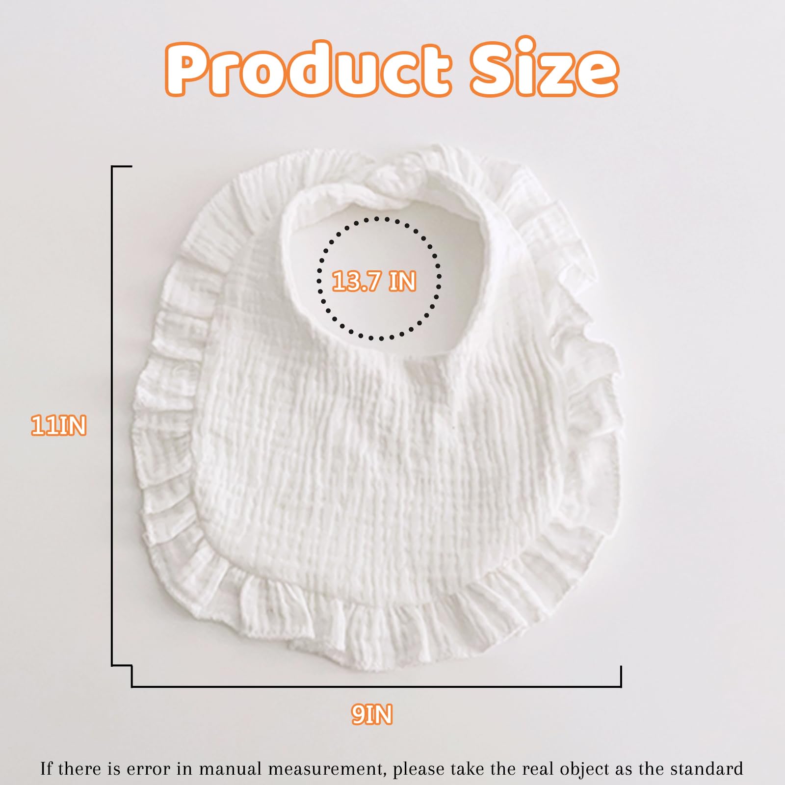 Baby Bibs Muslin Cotton Drool Teething Drooling Bibs for Baby Girl Boy