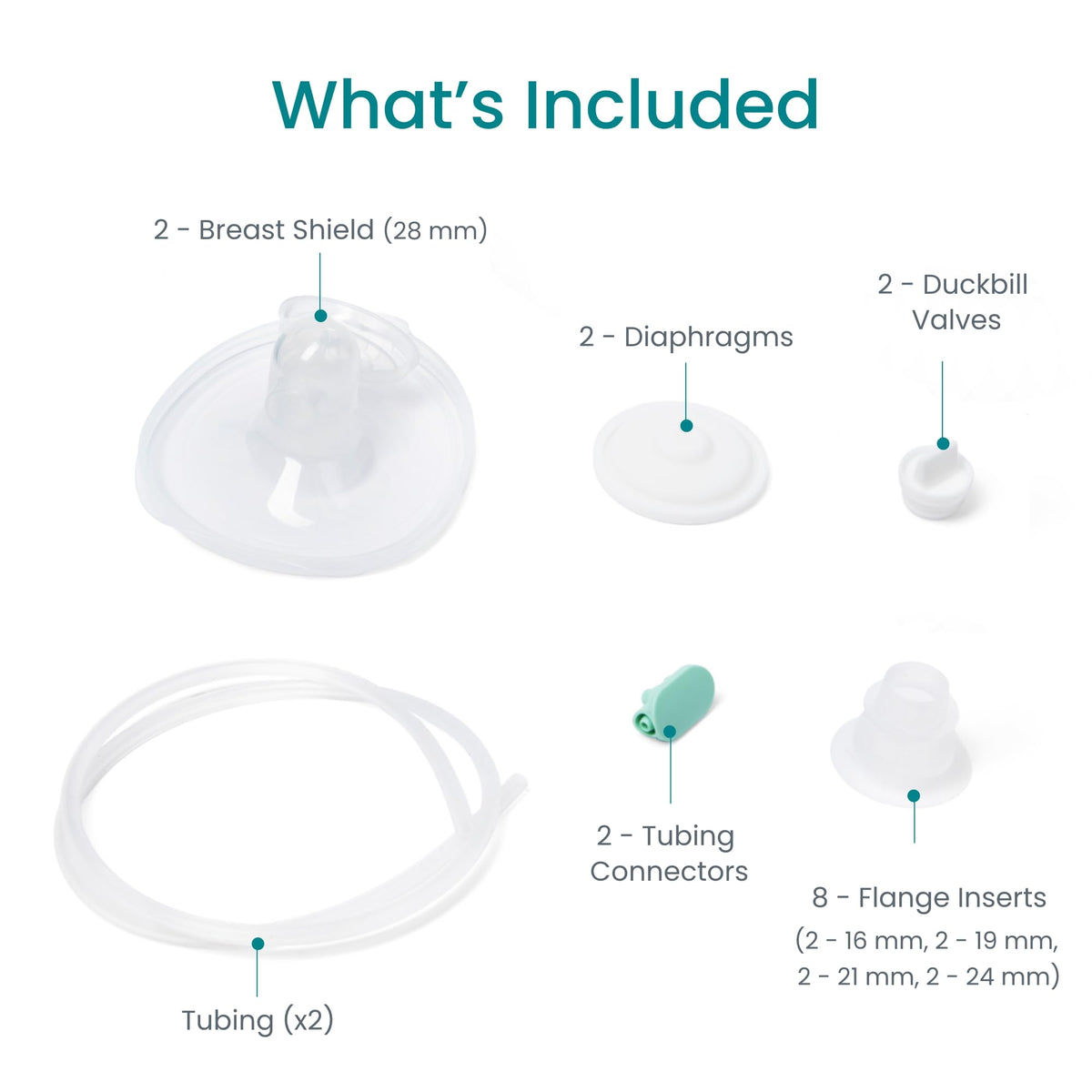 Motif Medical Breast Milk Collector Cups for Luna, Duo, & Roam Breast Pump