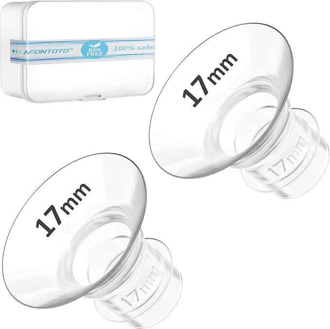 Flange Insert 17mm, Compatible with S9/S12/S9Pro/S12Pro Wearable Breast Pump Parts Replace, Pump Shield/Flange Insert to Reduce 24mm Down to 17mm
