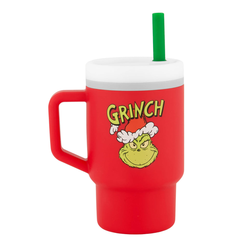 Infantino My 1st Tumbler 9 Oz Silicone Sippy Cup, Red Grinch