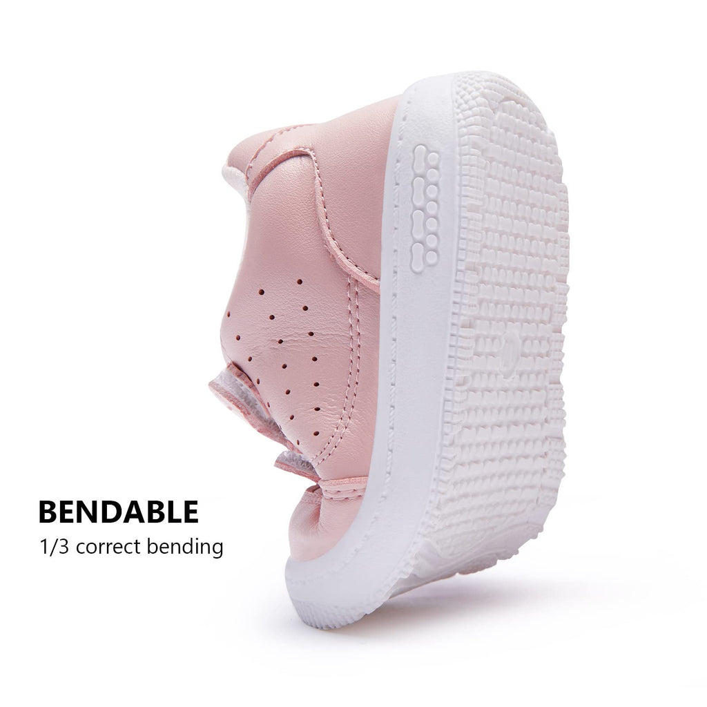BMCiTYBM Baby Girl Sneakers Toddler Walking Shoes Pink Size 18-24 Months