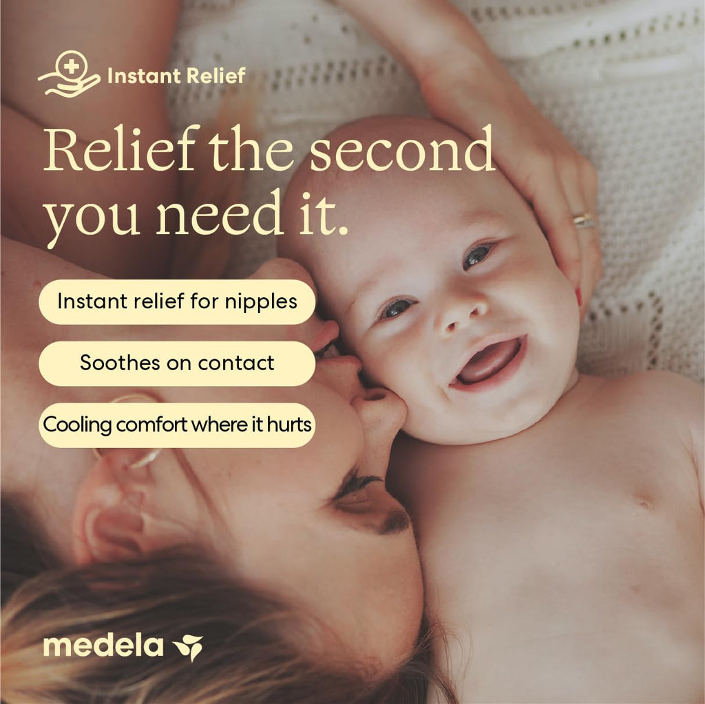 Medela Soothing Hydrogel Pads for Nipples, Reusable 24 Hours, Pack of 4