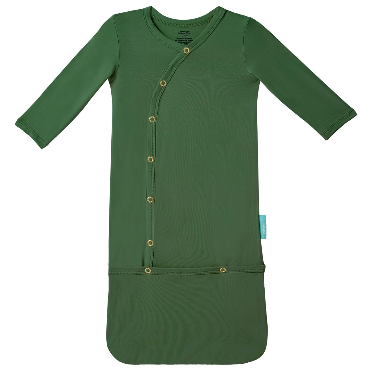 PurComfy Supersoft Bamboo Viscose Baby Sleeper Gowns, 0-3 Months