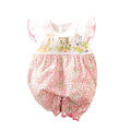 Aoswep - Newborn Baby Girl Clothes+Sweet Cartoon Animal Printed Baby Romper (0-3 Months)