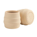 BIBaDO - Sippit Silicone Baby Cup, Blush (2-Pack) - Open Training Silicone Cups - Soft, Non Slip Grip, Weighted Base - Durable, Dishwasher Safe, BPA Free - Toddler Cups - Baby Essentials - 6 Months+