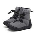 BMCiTYBM Baby Snow Winter Boots Boys Girls Infant Shoes Anti-Slip 6 9 12 18 24 Months Faux Fur Grey Size 12-18 Months Toddler