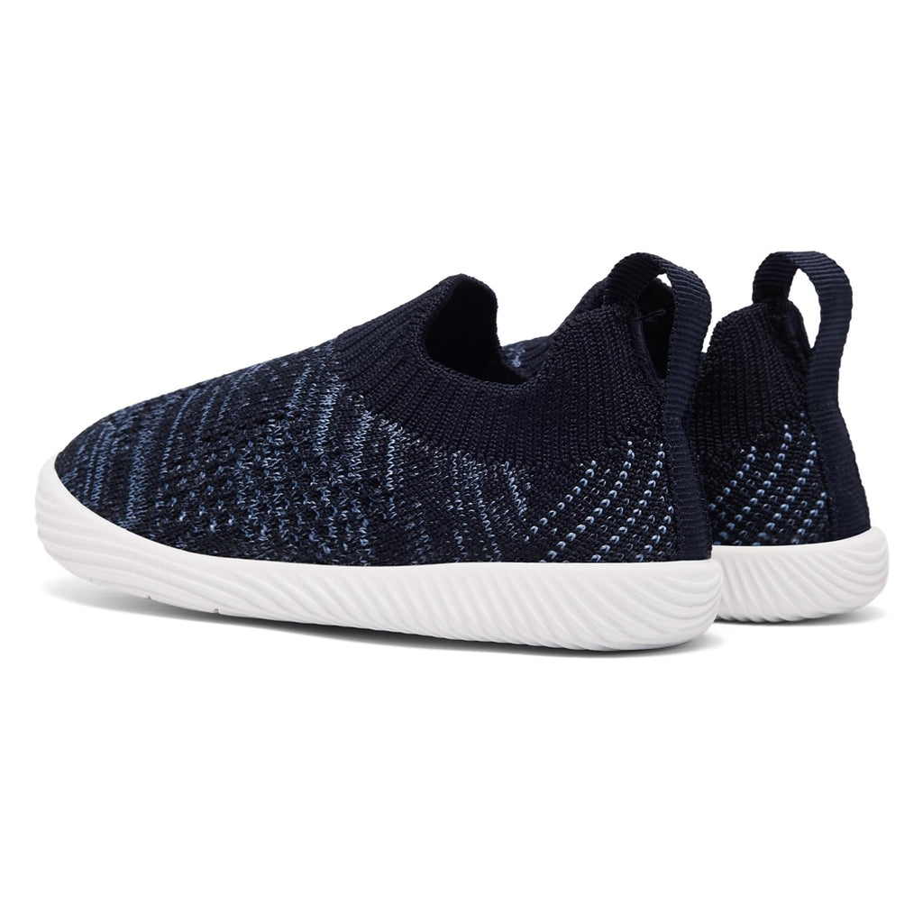 MORENDL Toddler Shoes Baby Walking Sock Shoes Non-Slip Breathable Boys & Girls Sneakers Infant Tennis Shoes Mix Navy 6-9Months
