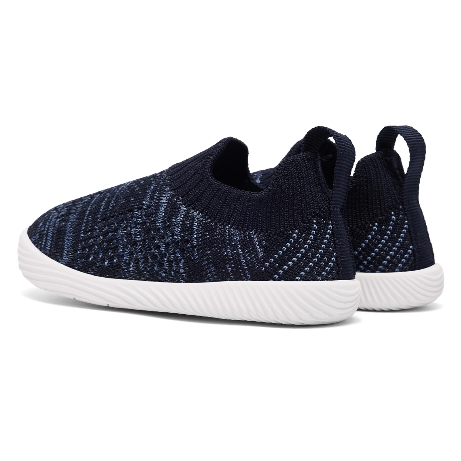 MORENDL Toddler Shoes Baby Walking Sock Shoes Non-Slip Breathable Boys & Girls Sneakers Infant Tennis Shoes Mix Navy 6-9Months