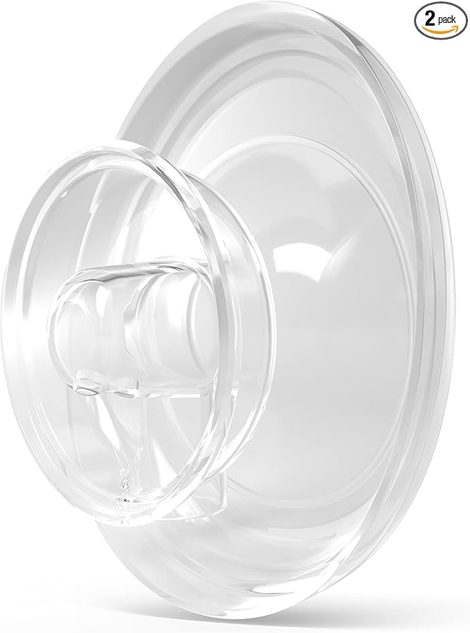 Elvie Stride Breast Pump Breast Shield - 21mm - Nipple Flange for Pumping Breast Milk - Accessories & Breastfeeding Essentials for Electric Pumps - BPA Free, Dishwasher Safe - 2 Pack