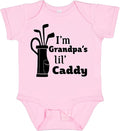 inktastic I'm Grandpa's Lil' Caddy- Golf for Kids Baby Bodysuit