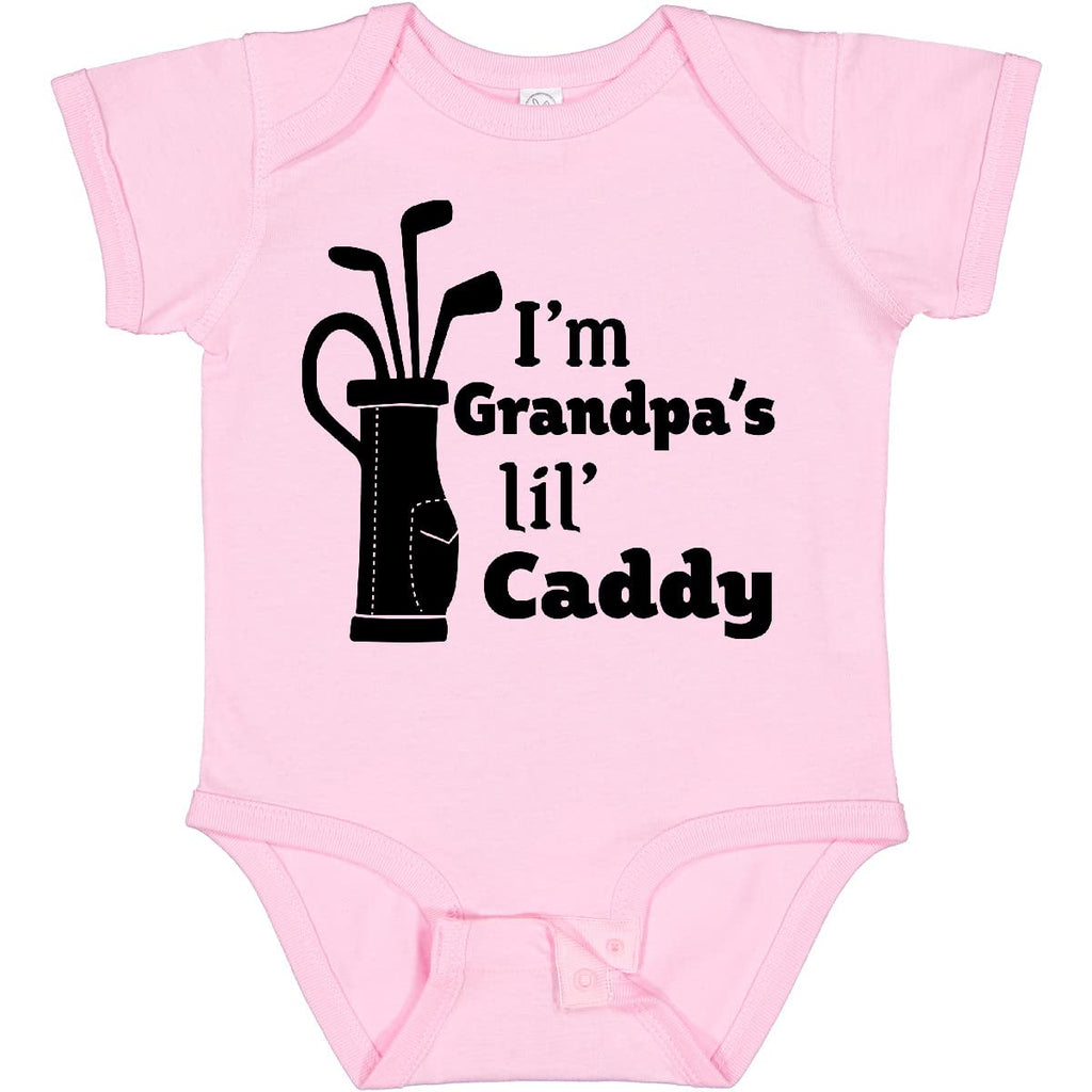 inktastic I'm Grandpa's Lil' Caddy- Golf for Kids Baby Bodysuit 24 Months 0080 Pink 2c4dc