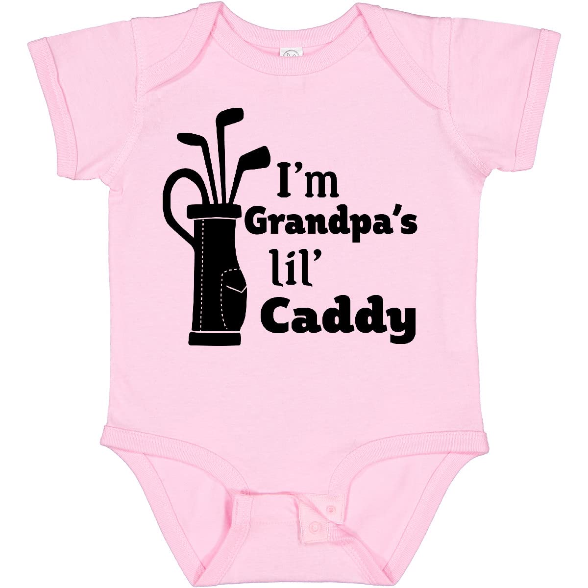 inktastic I'm Grandpa's Lil' Caddy- Golf for Kids Baby Bodysuit 24 Months 0080 Pink 2c4dc