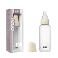 BIBS Plastic Baby Bottle, 270 ml, 1-Pack, Silicone Nipple, Ivory