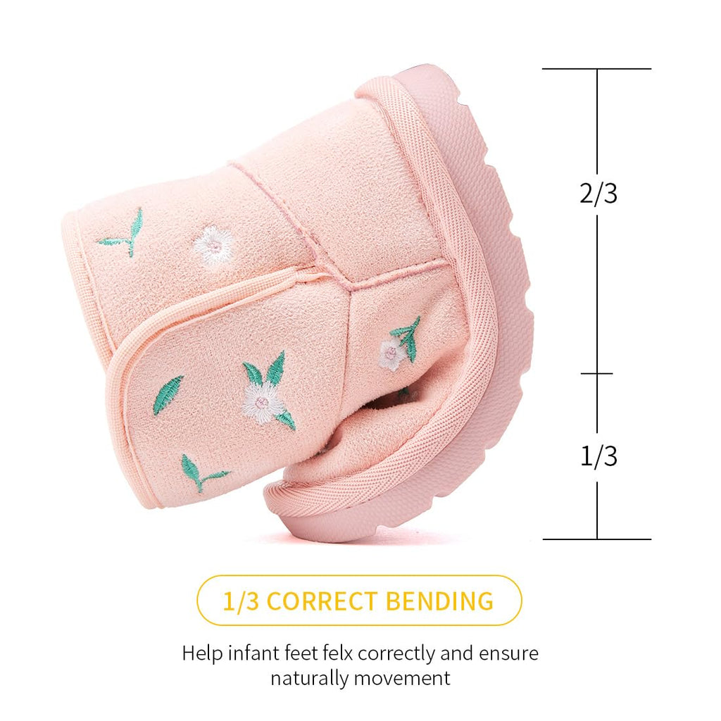 BMCiTYBM Baby Snow Winter Boots Girls Boys Infant Walker Shoes 12-24 Months
