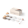 Emulait Baby Bottle Starter Kit Includes 2 Bottles 2 Nipples 2 Caps 2 Lids 2 Responsive Flow Valves, Cleaning Brush - Light - Shape 1-RFV