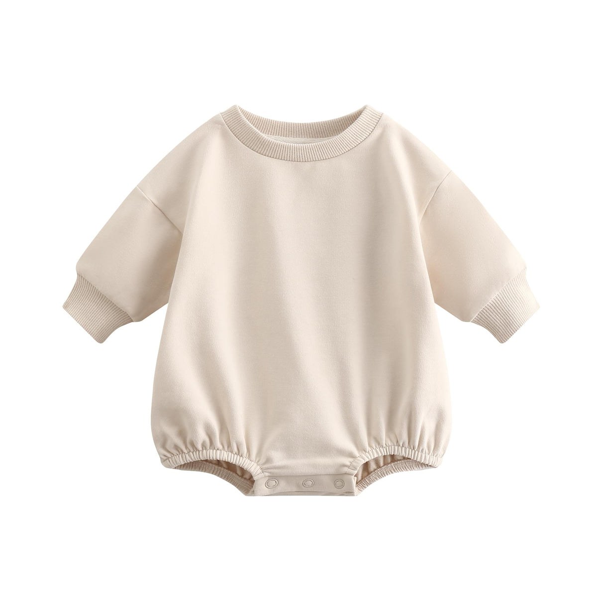 Bafeicao Baby Boy Girl Sweatshirt Romper Bubble Romper,Apricot,3-6M
