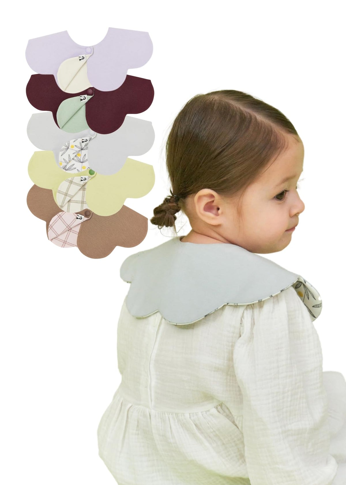 Konny Baby Bibs for Drooling Baby Boys and Girls, Super Absorbent Quick Dry