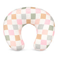 DILIMI Nursing Pillow Cover, Stretchy Removable Case for Breastfeeding Pillows, Ultra Soft Comfortable Slipcover for Baby Girl and Boy, Colorful Checkerboard