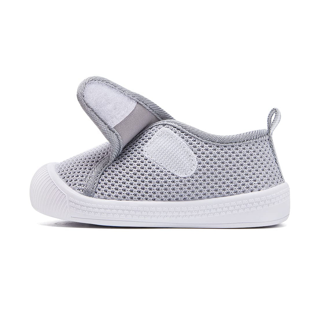 BMCiTYBM Baby Shoes Toddler Walking Sneakers Unisex Grey Size 18-24 Months