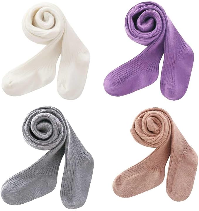 CECORC Baby Girls Tights Toddler Cable Knit Leggings Thick Cotton Infant Stockings Pantyhose 1-10T