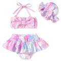 Toddler Baby Girls Swimsuit Mermaid Bikini Two Pieces Bathing Suit Swimwear Summer Beach Set Blue 18-24 Months