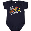 inktastic Lil' Cowboy Baby Bodysuit 6 Months Navy Blue 2a4d0