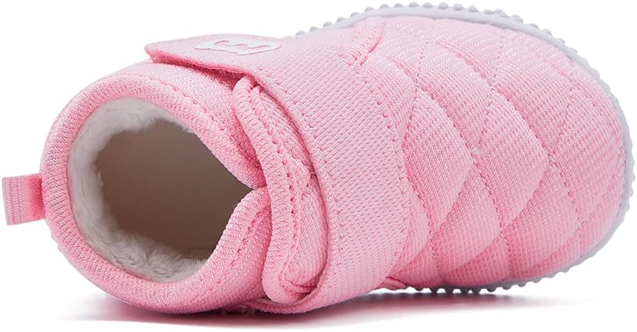 BMCiTYBM Toddler Baby Winter Snow Boots Boy Girl Faux Fur Warm Non Slip First Walking Infant Shoes