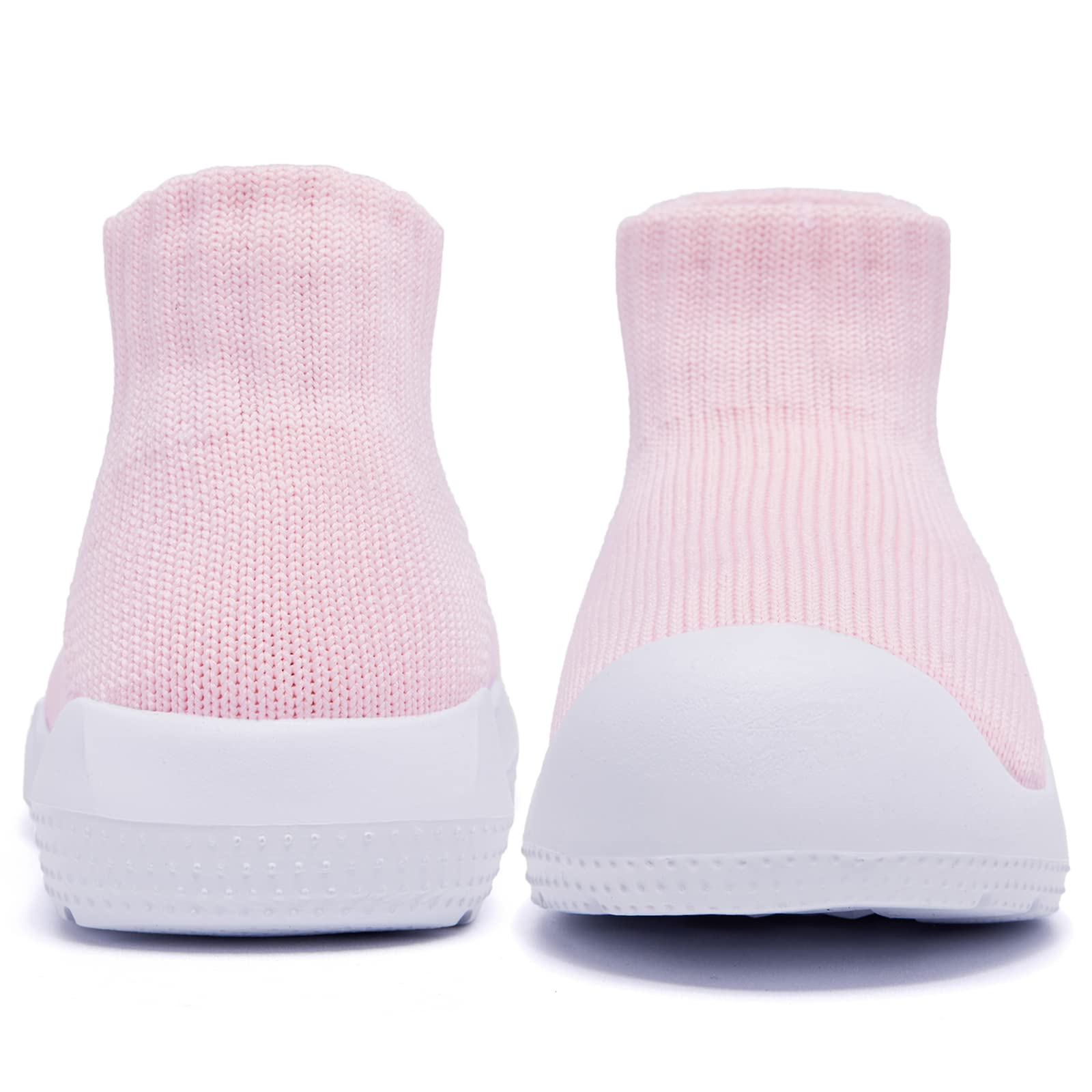 MORENDL Toddler Sock Shoes Baby Walking Shoes Infant Slippers Boys & Girls Non-Slip Sneakers Pink