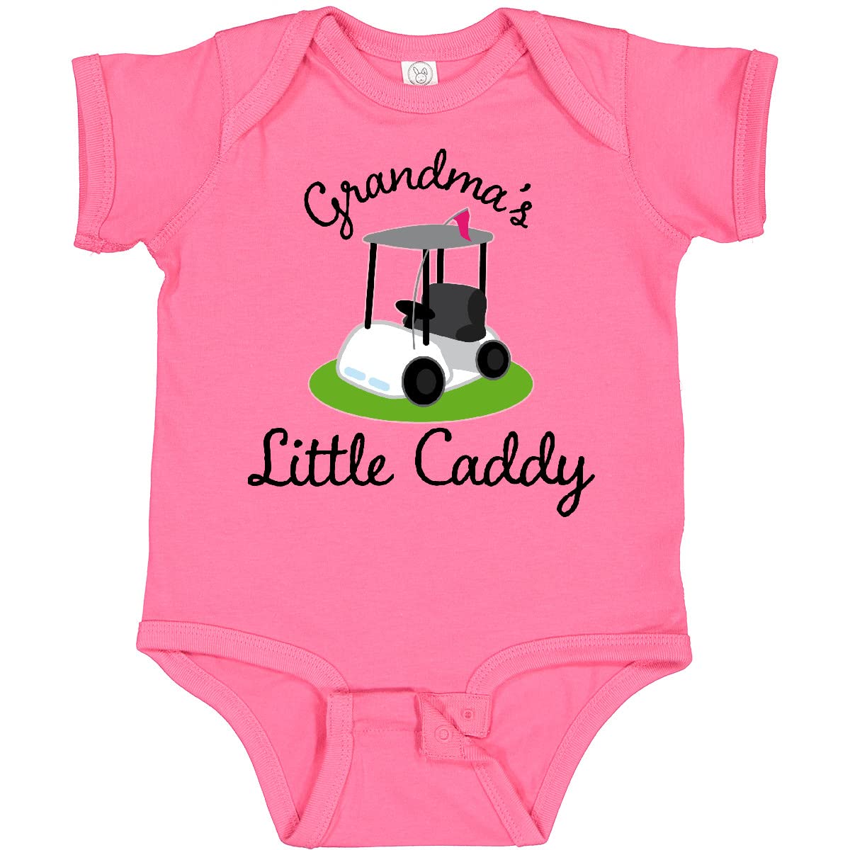 inktastic Grandma's Little Caddy Golf Baby Bodysuit Newborn Hot Pink 22b10