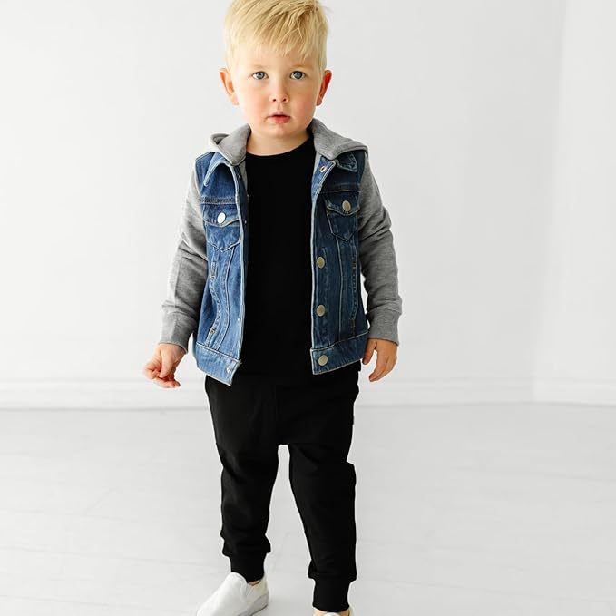 Little Sleepies Joggers for Boys & Girls, Soft Toddler Sweatpants, Baby Boys Pants, Elastic Waistband (Size 6M - 6Y)
