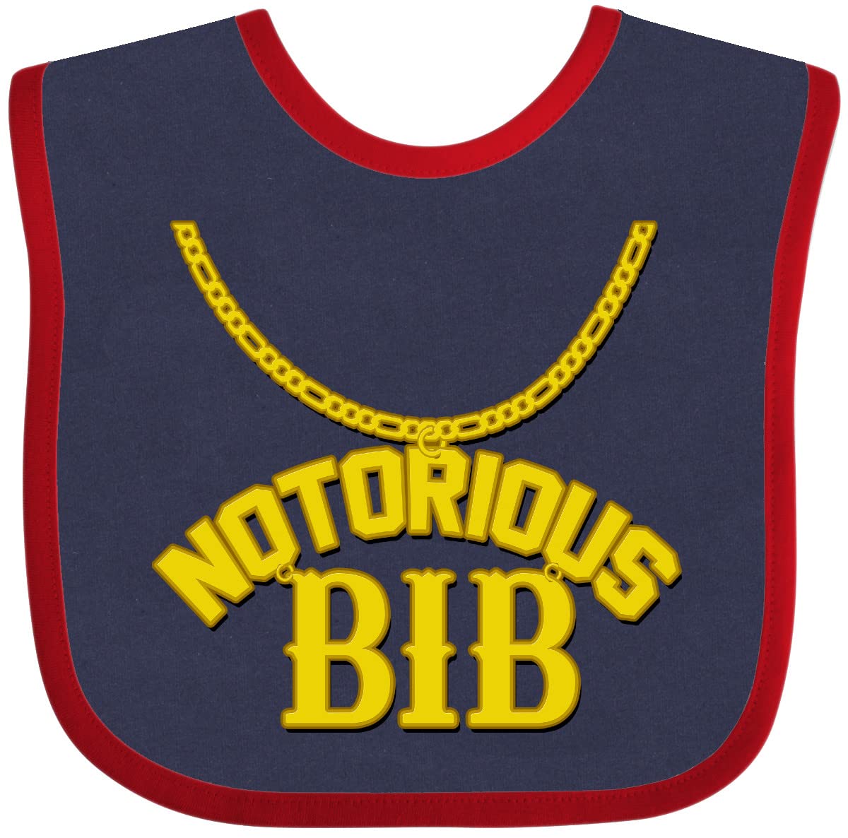 inktastic Notorious Bib Baby Bib White and Black 1c5d1