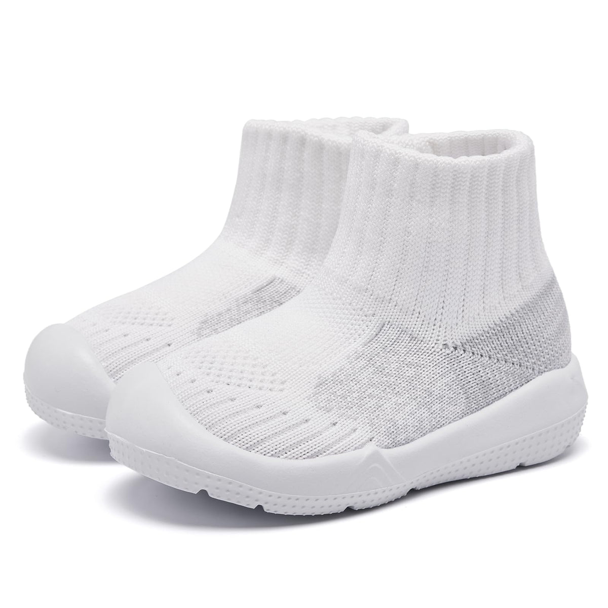MORENDL Toddler Sock Shoes Baby Walking Shoes Infant Slippers Boys & Girls Non-Slip Sneakers Beige