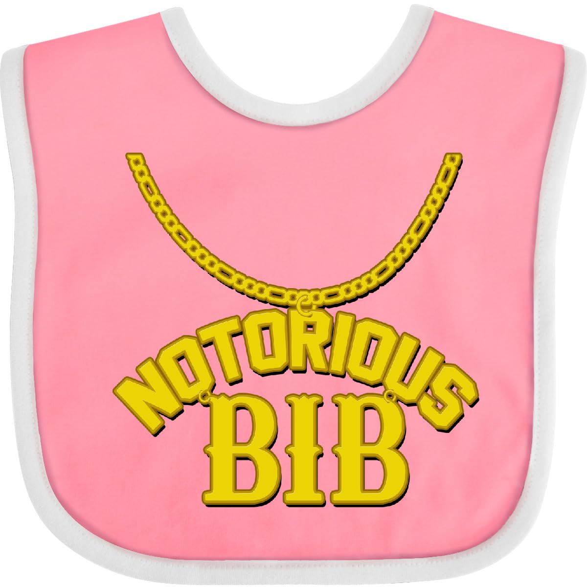 inktastic Notorious Bib Baby Bib White and Black 1c5d1