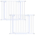 Cumbor 2 Pack 29.7-40.6"(Extensions Included) Baby Gate for Stairs, Mom's Choice Awards Winner-Auto Close Dog Gate for doorways, Pressure Mounted Pet Gate Indoor, Wide Safety Child Gate for Dog,White