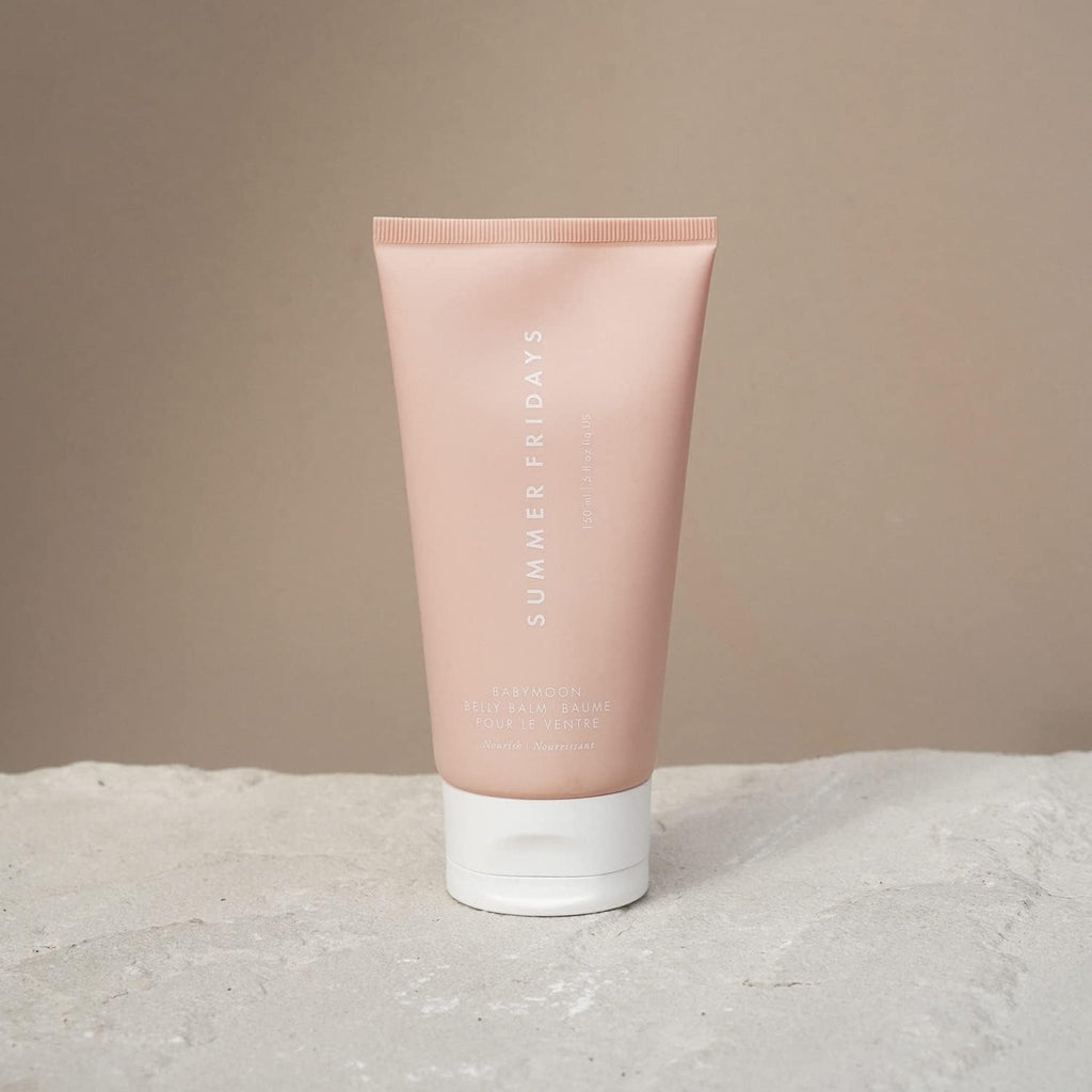 Summer Fridays Babymoon Belly Balm - Nourishing Balm + Body Moisturizer Enriched with Calendula Oil + Vitamin E to Help Reduce the Appearance of Stretch Marks and Dry Skin (5 Fl Oz)