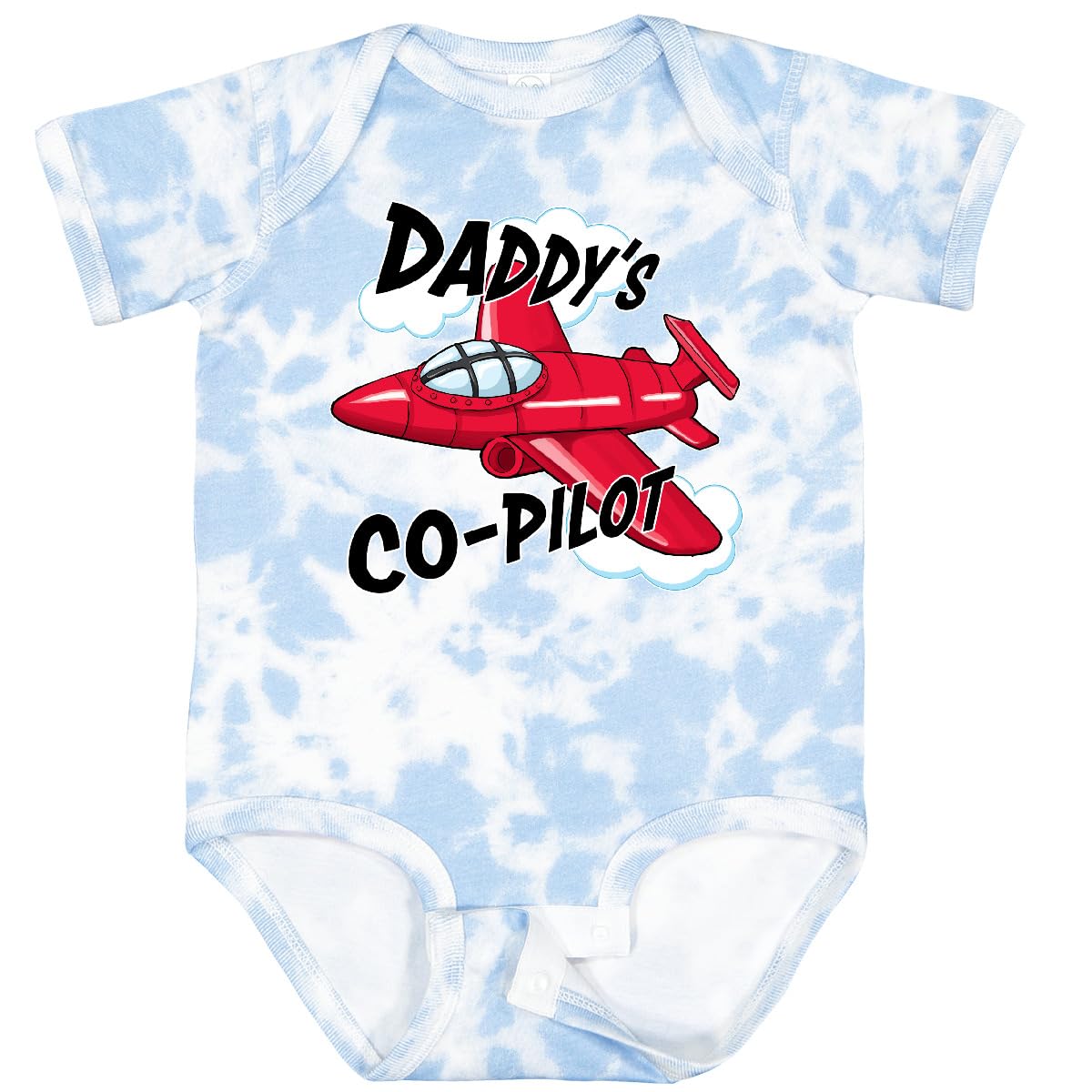 inktastic Daddys Co-Pilot for Fathers Day Baby Bodysuit 6 Months Tie Dye Blue 2a3b6