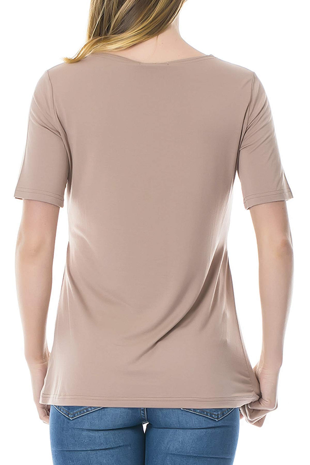 Smallshow 3 Pcs Maternity Nursing T-Shirt Nursing Tops,Brown-Black-Grey,XX-Large